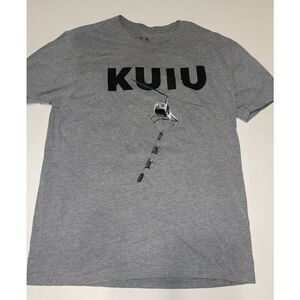 KUIU Conservation Direct Shirt Mens Large Gray Helicopter Graphic Outdoor Tee